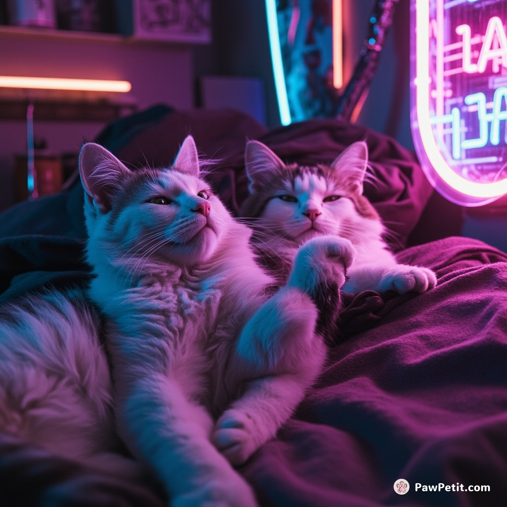 Cats mandate a compulsory global siesta, plunging productivity as the human world acquiesces to their whims of rest.