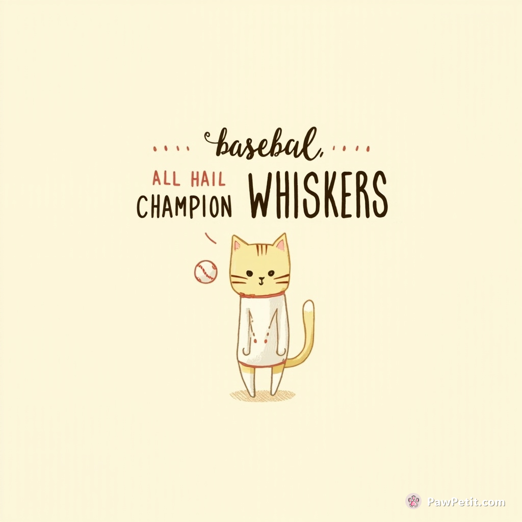 Cat inadvertently hits a baseball, wins the game; now deemed town's unlikely hero – All hail Champion Whiskers!