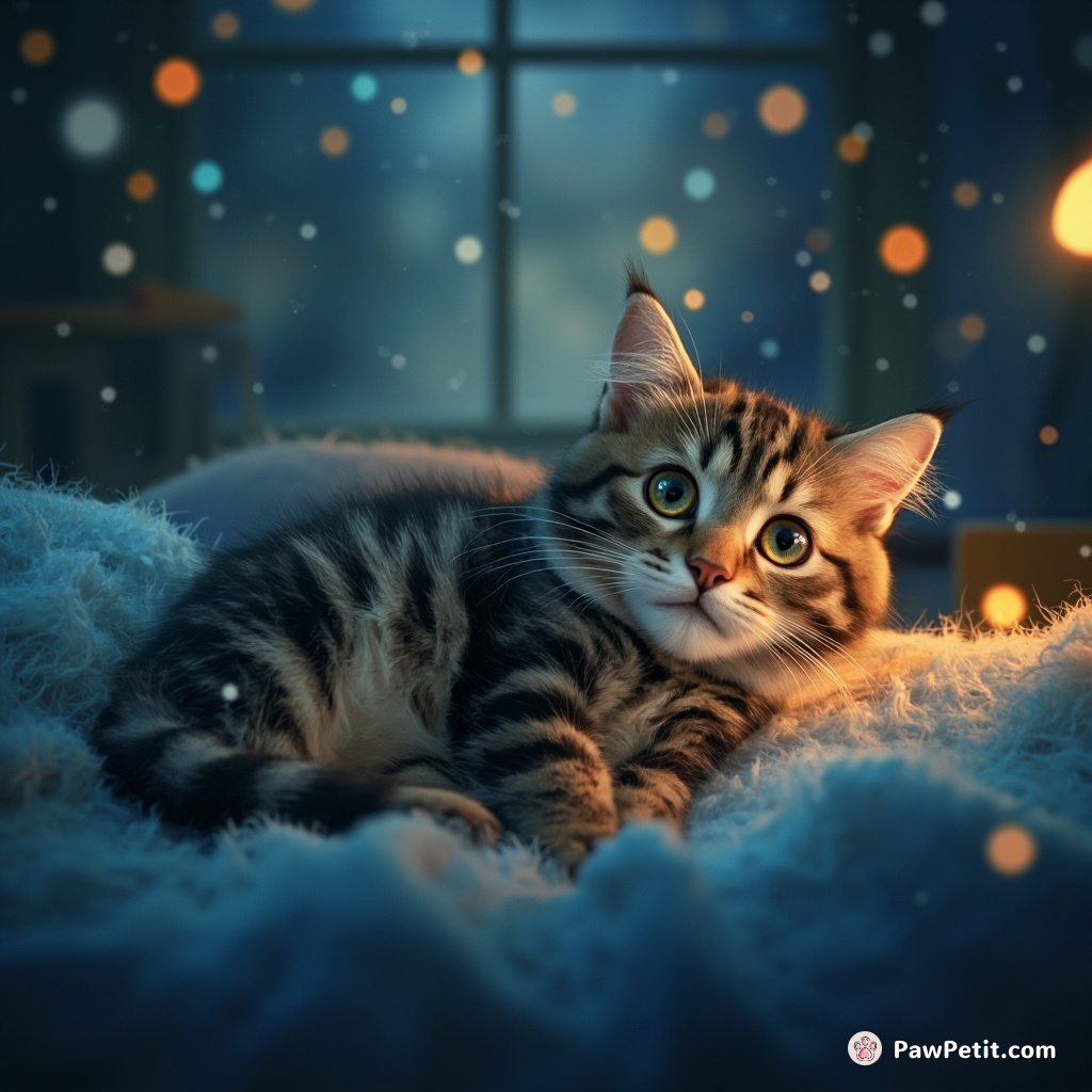 Believing it's the superior napper, Whiskers challenges an insomniac human to a nap-off; winters his way into record books.