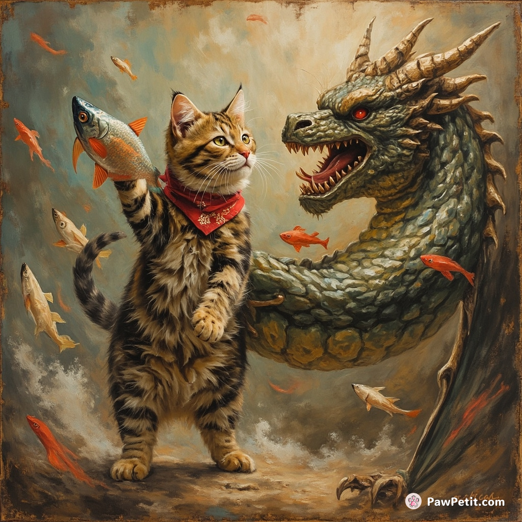 In Meow Majesty, a fish-loving tabby named Claws vanquishes the fierce dragon using his hypnotic purring power.