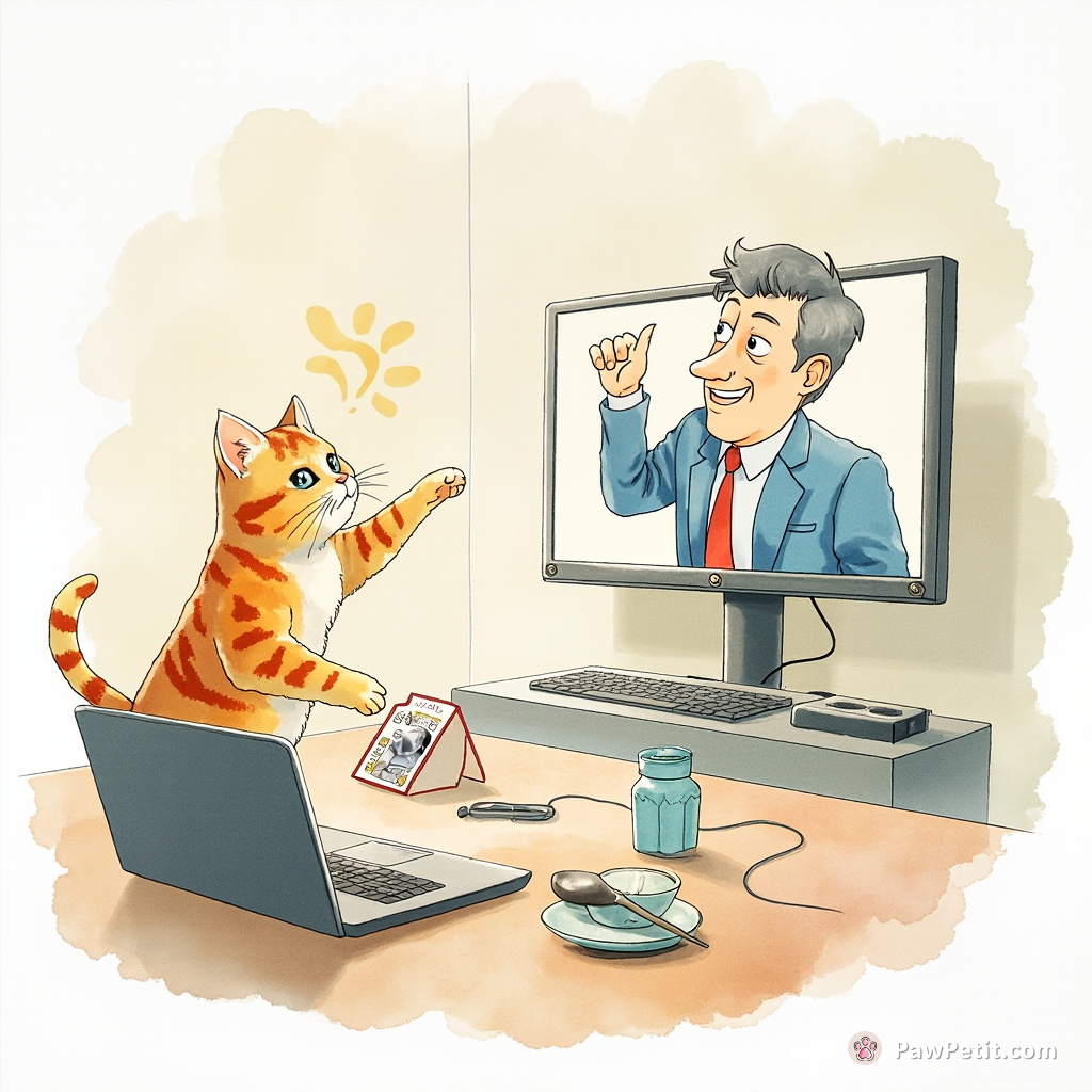 Cat hits laptop, unwittingly launching the office-wide video meeting from solo dance rehearsal of boss.