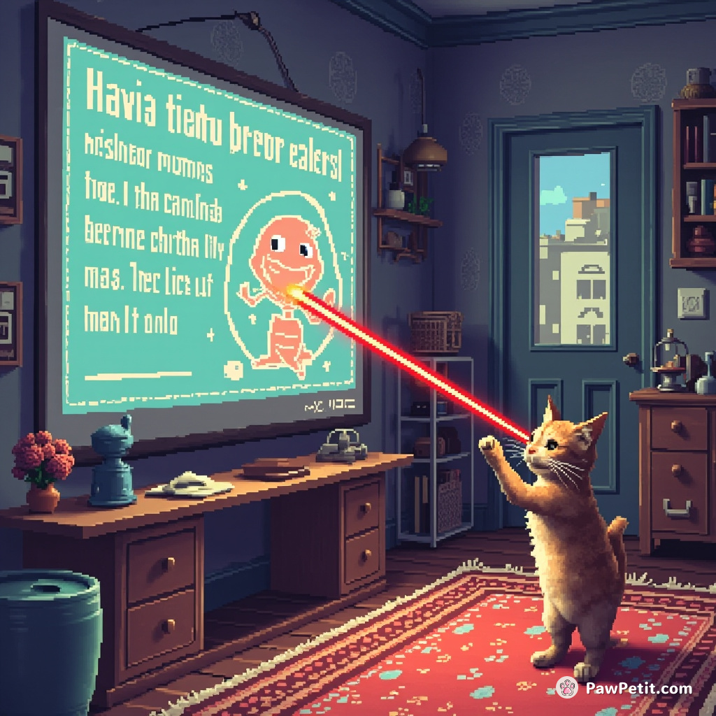 Cat believes humans chase lasers too, interprets neighbor's PowerPoint presentation as hunting ritual. Cat joins enthusiastically.