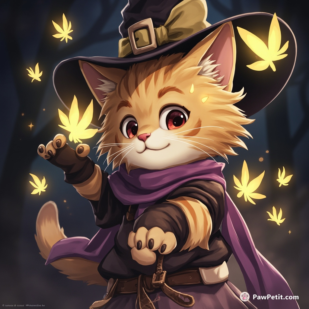 Clever Kit, a furtive feline, tricks the wicked witch freeing captive fairies, with pivotal purrs of enchanting cat-language spells.
