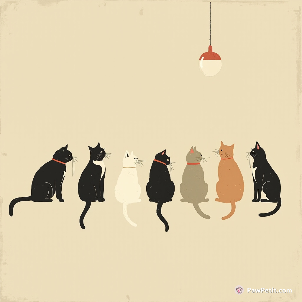 Cats convene a global summit, declaring humans must now serve as their personal assistants and petting companions.