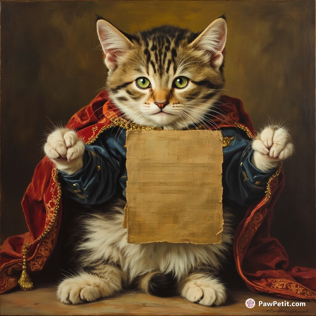 **Cats** command humans to worship them, enforcing strict "paw-scripts" for daily obedience rituals.