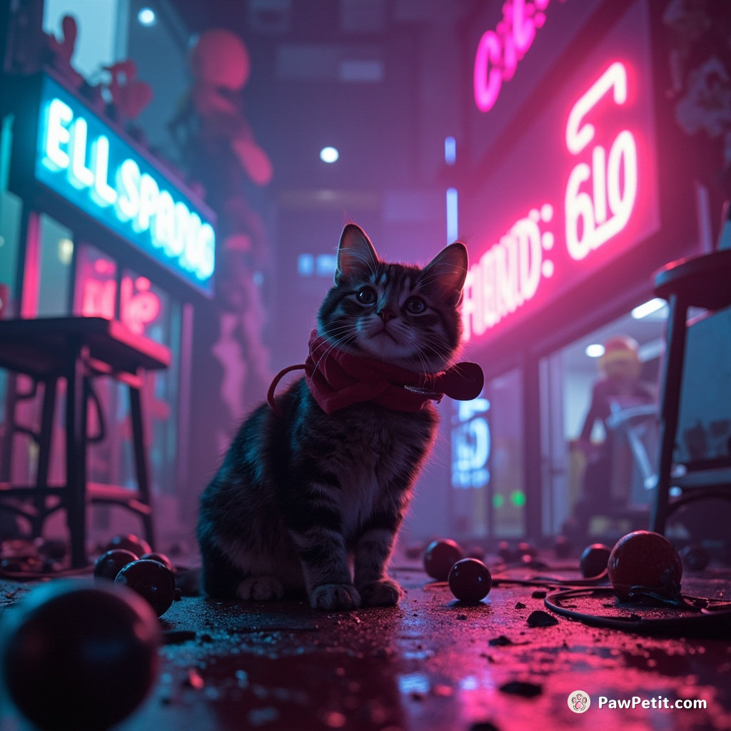 A cat disrupts a bomb timer in hapless play, saving countless lives and becoming an unintentional civic hero.