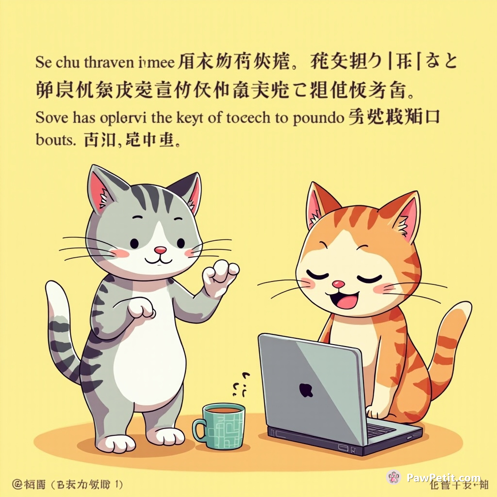 Cat addresses human laptop as "Worker Cat", tirelessly pawing keys every morning, believing work to create unlimited food supply.