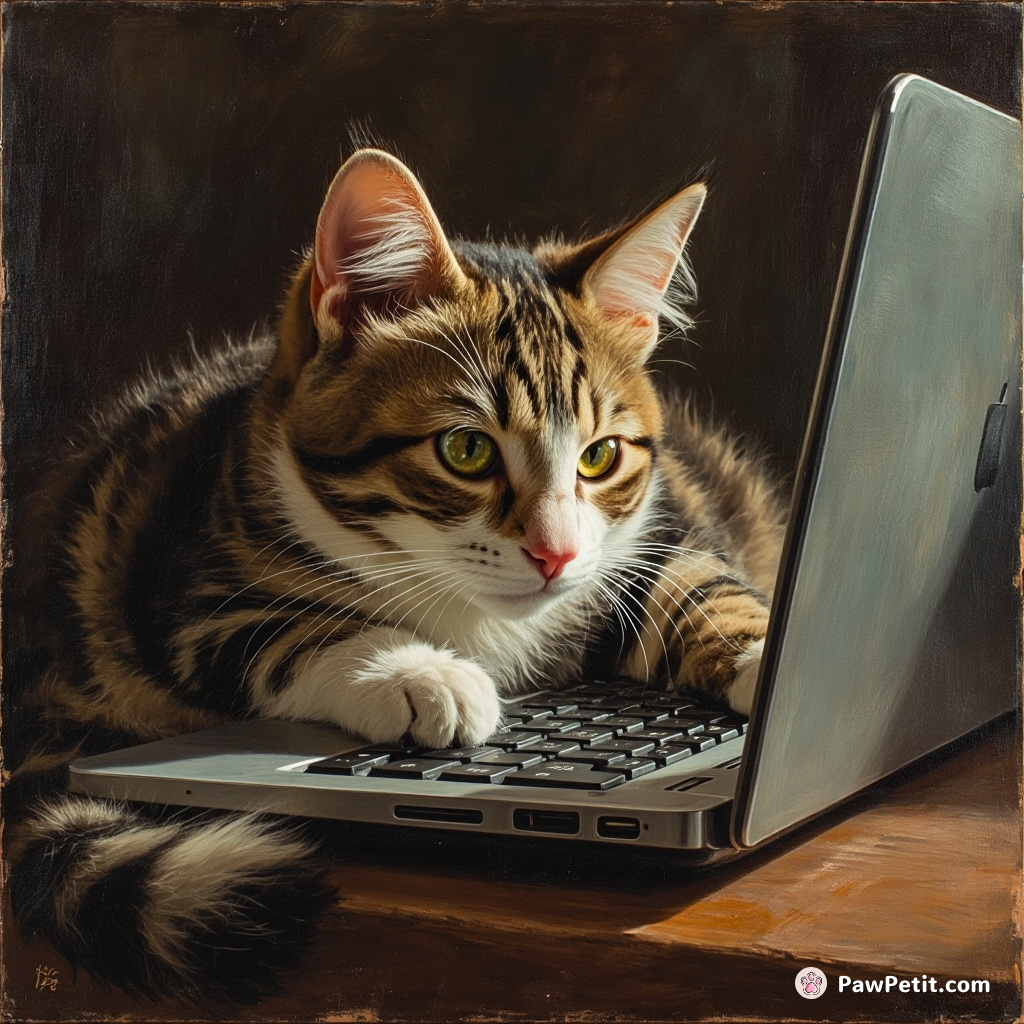 Cats, secretly embedded in human society, master the art of undetected laptop keyboard traversing during crucial business hours.