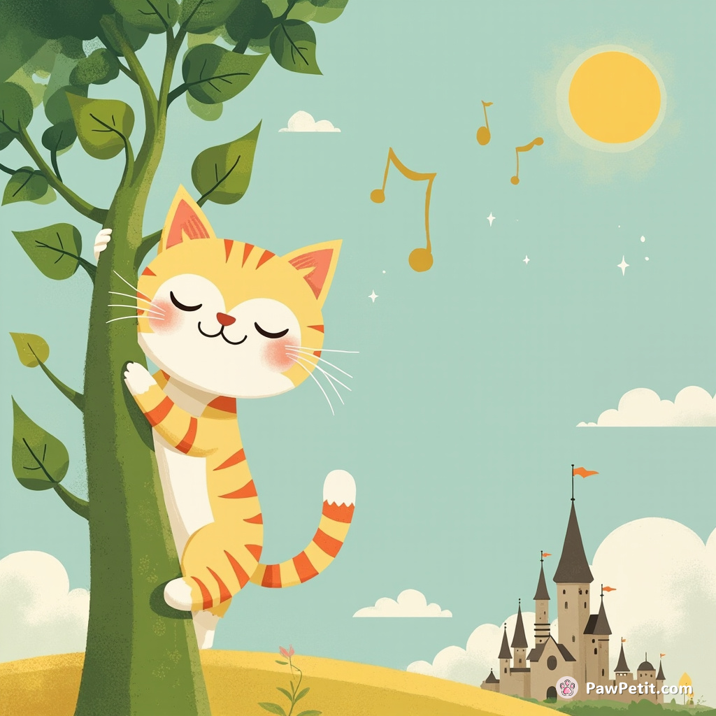 Whiskers the cat scales a beanstalk, befriends giants, and saves his kingdom with a purr-inducing lullaby.