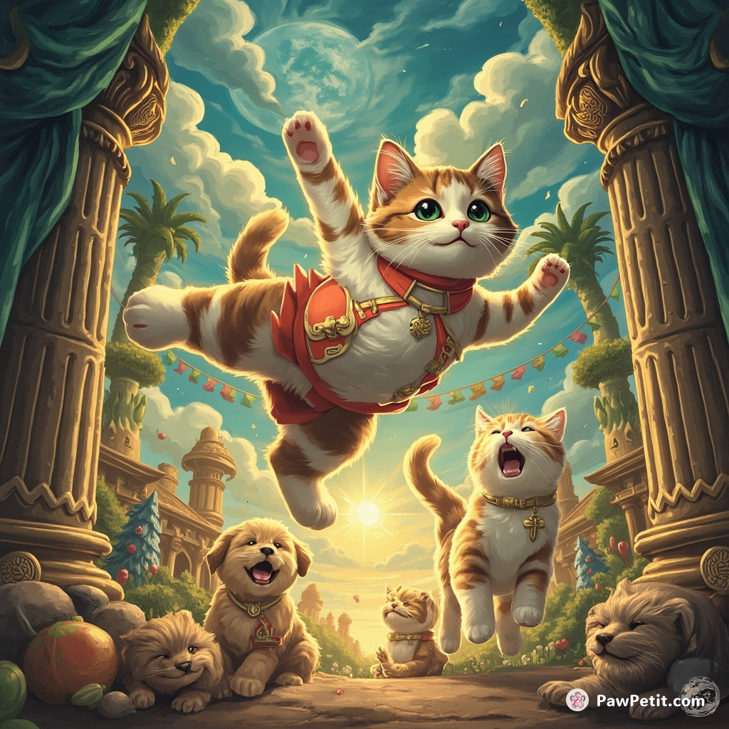 Leaping onto the world stage, the Feline Leaders initiated a worldwide ban on visiting dogs for peace.