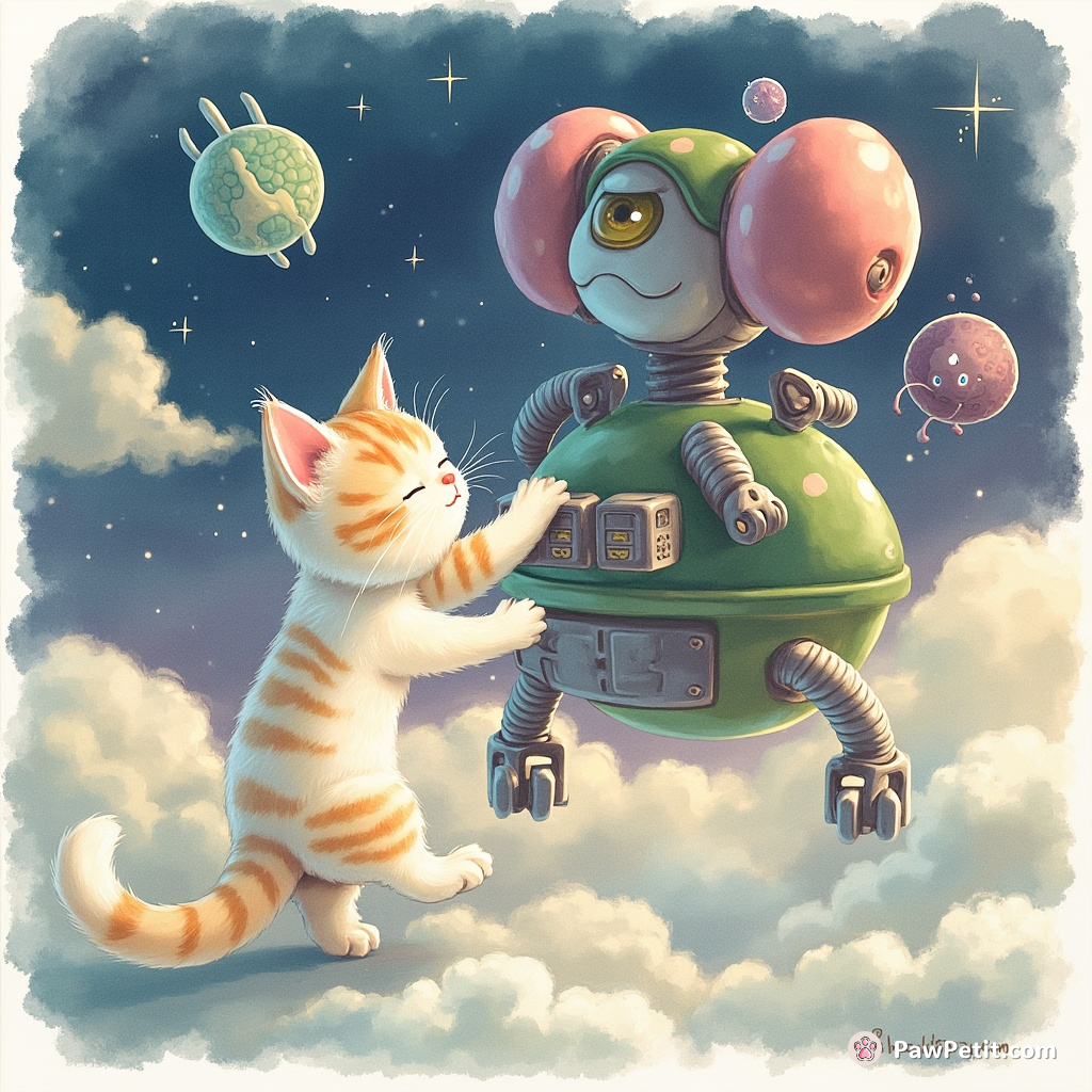 In a cosmic snafu, Socks the cat activates a dormant alien battle-mecha with a nonchalant swipe of her paw.