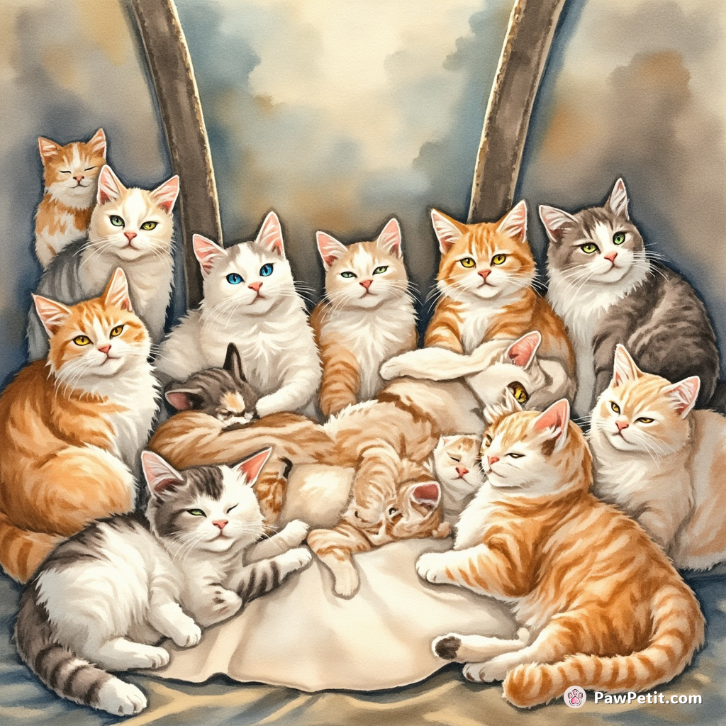 Cats convene in grand councils, dictating policies through purrs and strategic napping schedules.