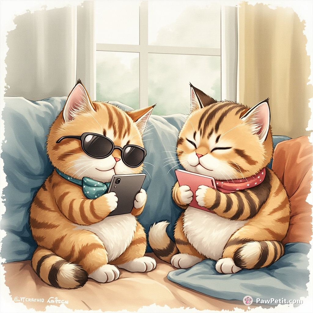 Cleverly disguised as ordinary housecats, they secretly operated smartphones, squeezing in stock trades between afternoon naps.