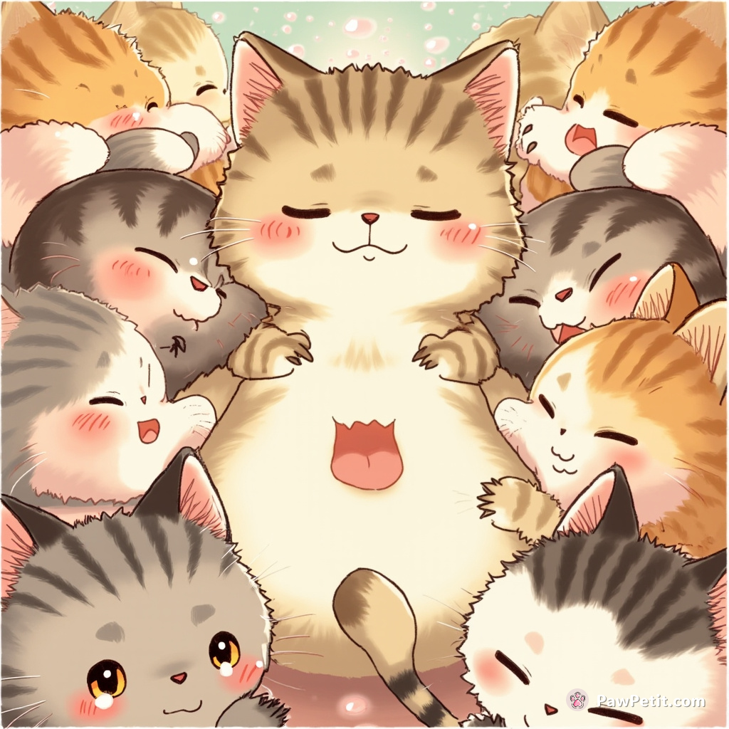 Felines enact 'The Whiskers Decree,' mandating daily belly rubs for all humans.