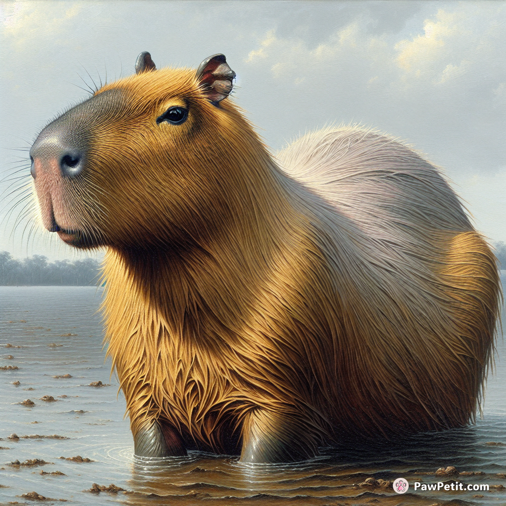 Capybara是世界上最大的啮齿动物，生活在南美洲的沼泽地带，它们外观像大型的田鼠，善于游泳和潜水。