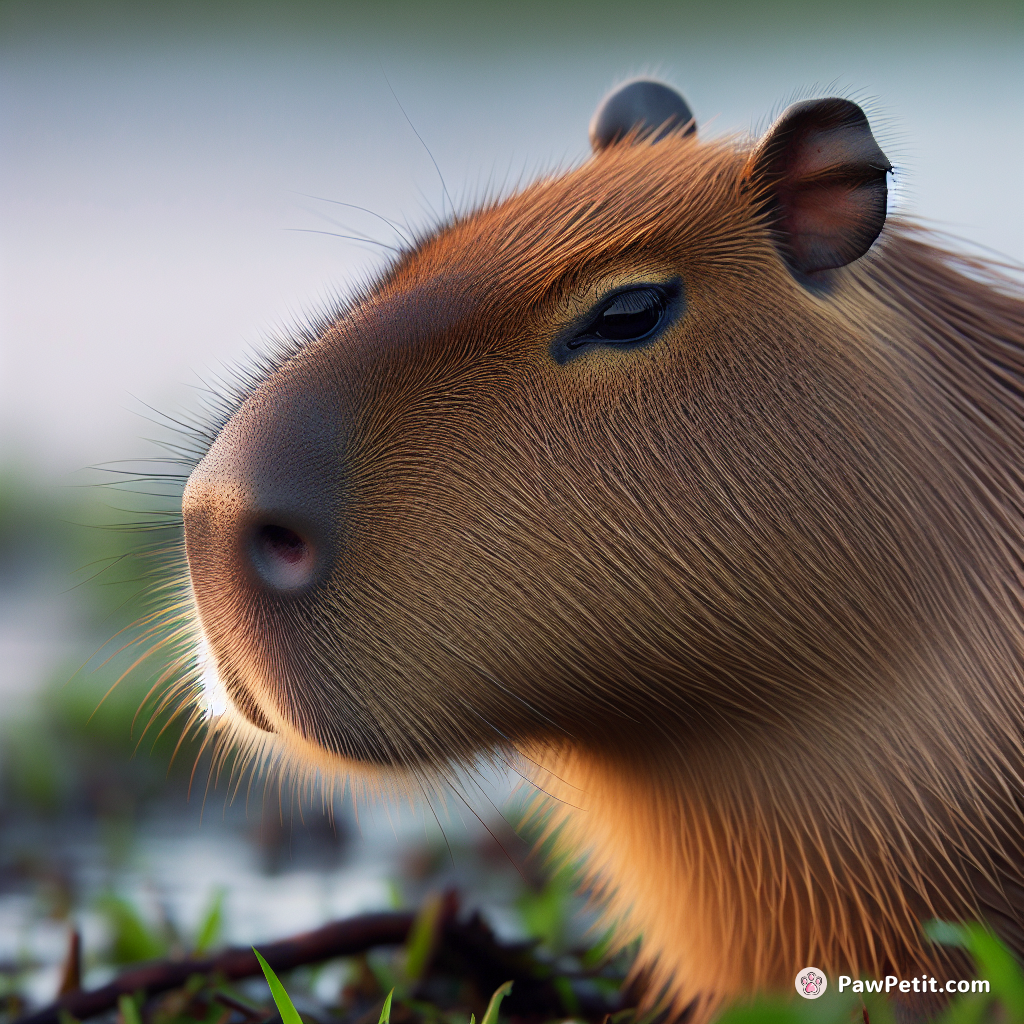 Capybara是世界上最大的啮齿动物，身型像个肥大的大仓鼠，常生活在南美洲的湿地。