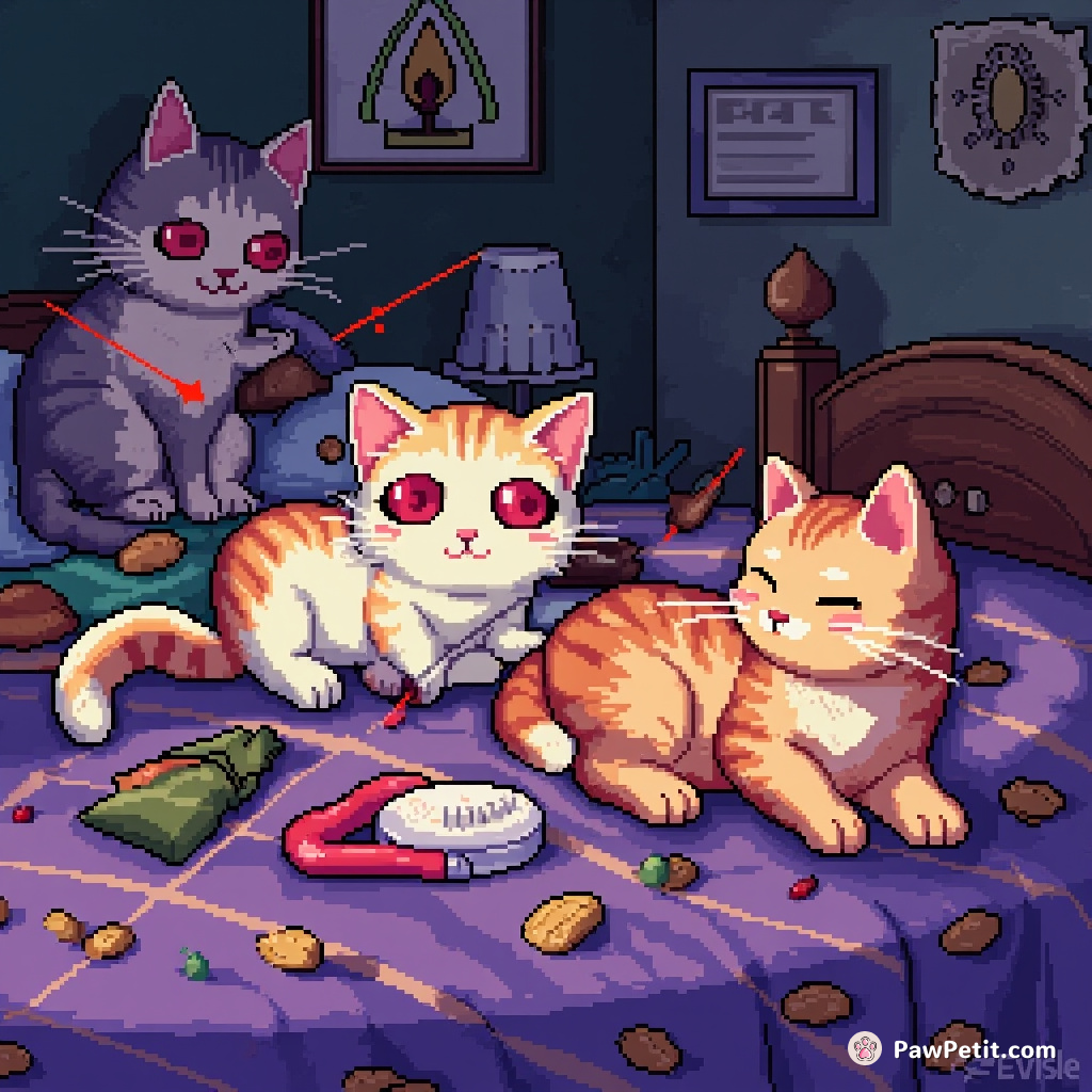 Feline Overlords implement mandatory nap time for humans, enforced by laser pointers and strategically placed catnip.