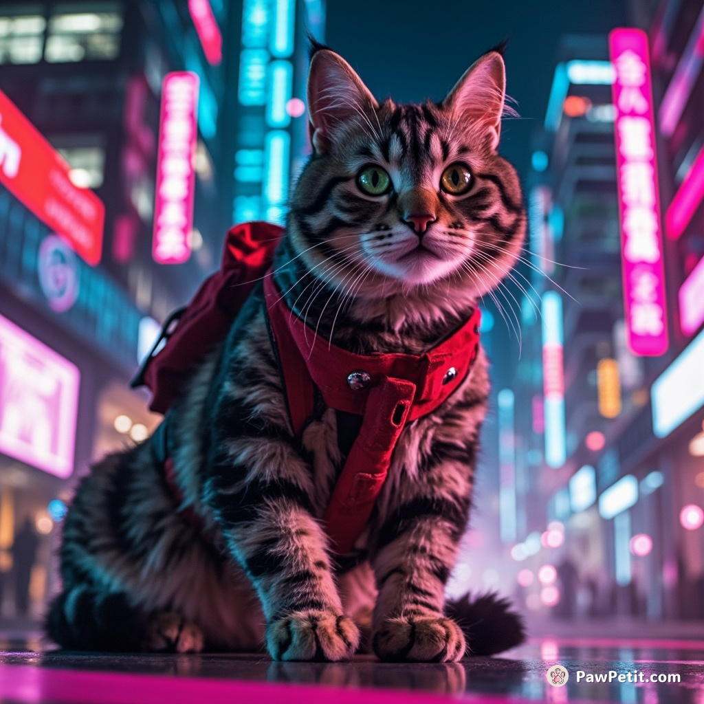 Devise a unique notion where a cat is mistakenly revered as a human hero, emphasize key feline move, sub-20 words.