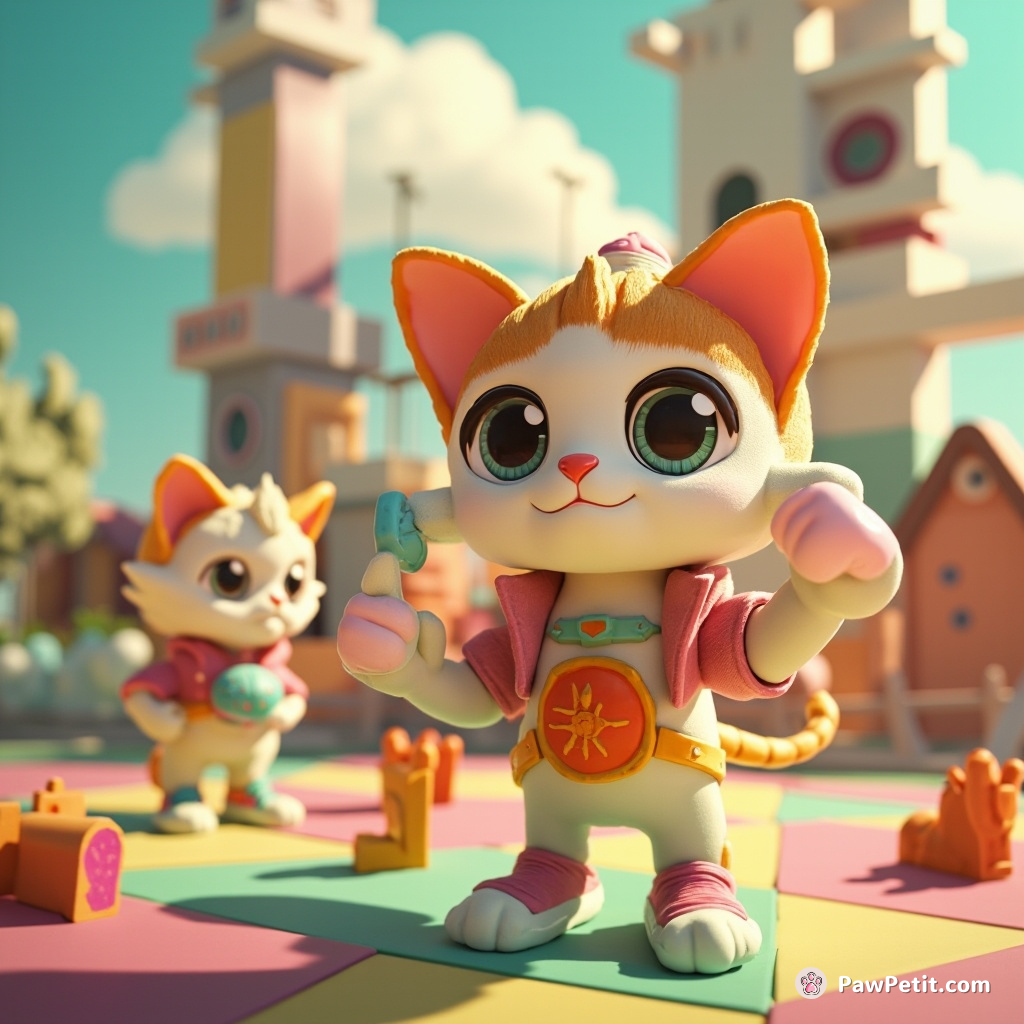 Cats enact "Purr-petual Surveillance," monitoring humans with omnipresent drones disguised as toys.