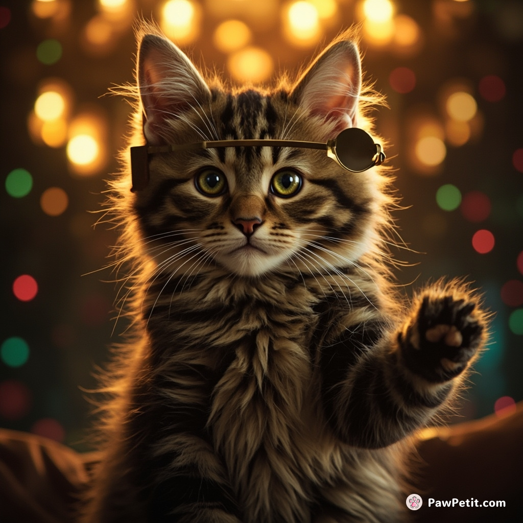 Nobel-Cat discovers feline telepathy, solves world peace problem; humans marvel at Shakespeare-quoting, tap-dancing kitty.