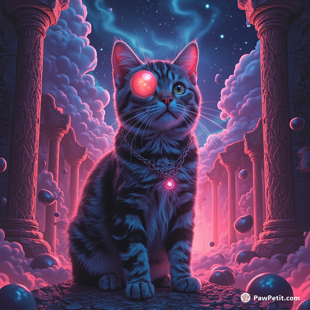 **Concept:** The Cat Who Conquered Chaos

**Action:** Cat accidentally triggers ancient artifact, teleports dark lord to another dimension, hailed as savior.