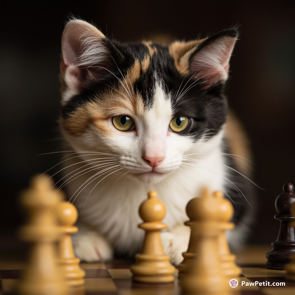 Claiming that a calico cat winning a chess tournament, due to skilled paw maneuvers, proves its sapient superiority.