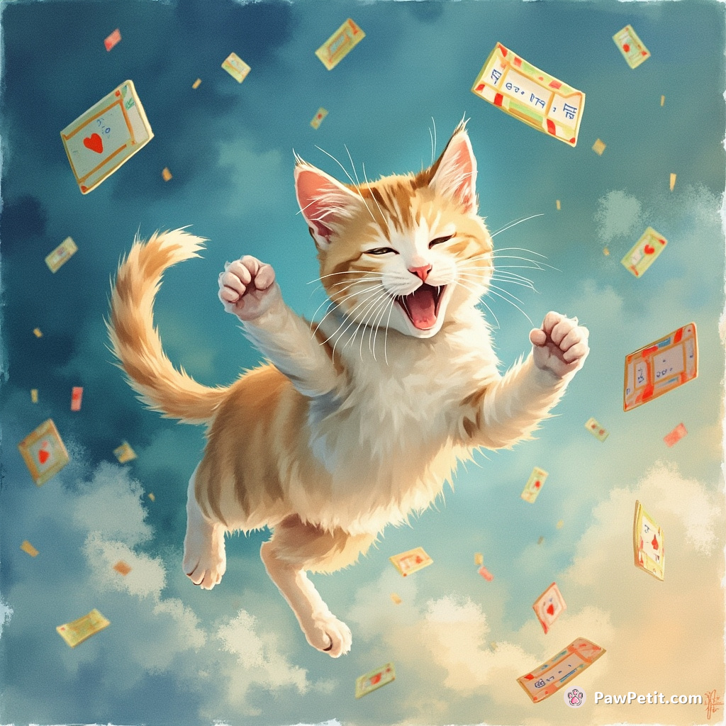 In this cyberspace of mischief, the feline gleefully chases rogue data packets around, feeling a byte of satisfaction with each catch.