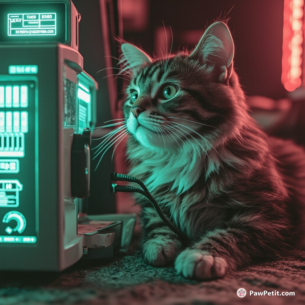 In a secret mission, cats use advanced feline technology to subtly influence human decisions and control world finances.