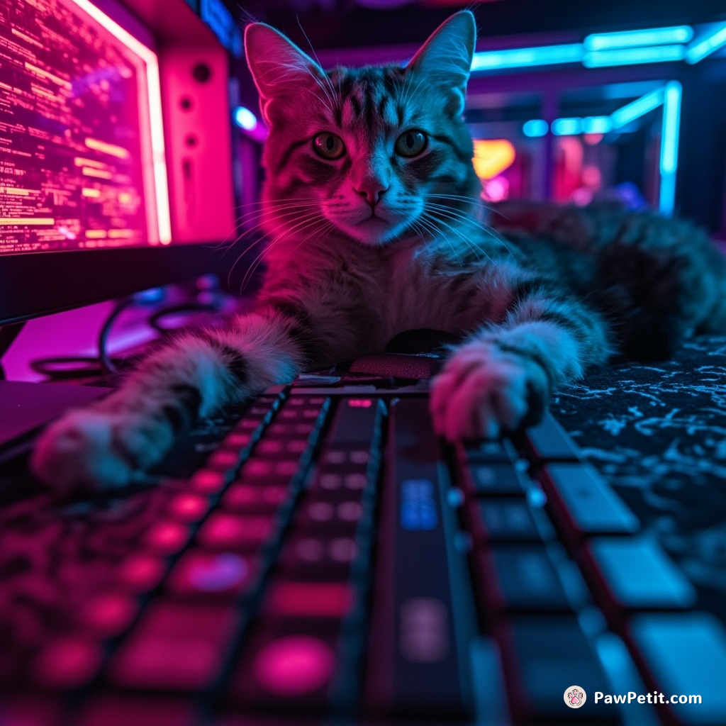 Cats stealthily sabotage human technology, leaving paw prints on keyboards as their signature move.