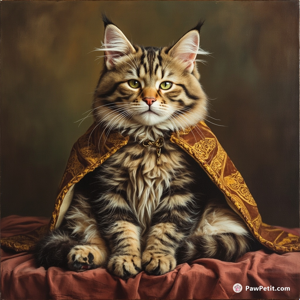 **"Fluffy the Feline Premier enforces mandatory 'Catnap and Purr' meditation for all humans to ensure societal calm."**