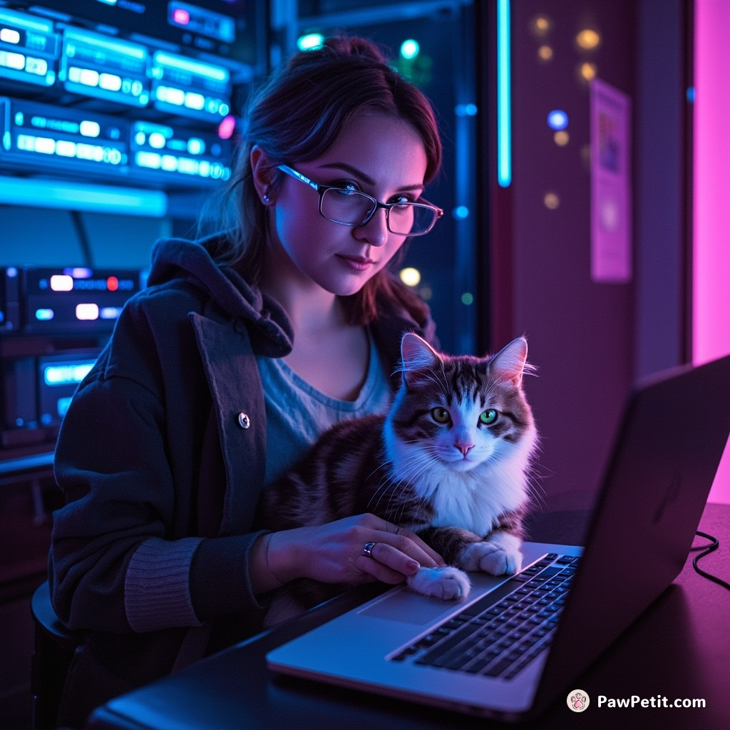 Cats deftly decode the internet all night, power web servers during office hours and play 'cute pets' by day.
