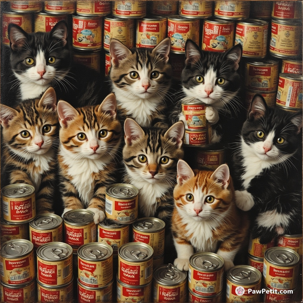 Cats, mingling stealthily among humans, conducted orchestrated heists of canned tuna from local markets.
