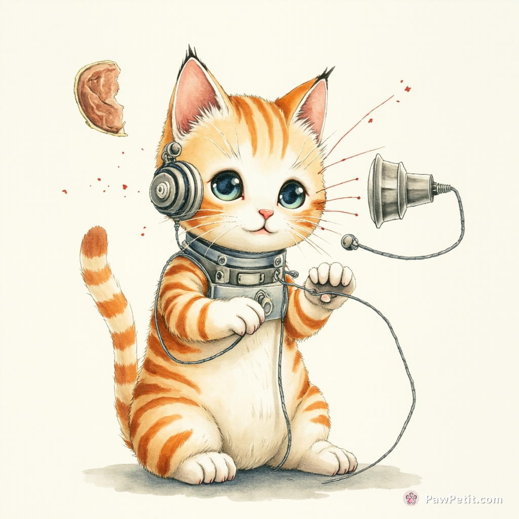 The cat powers up the ANT (Artificial Neural Transmitter), twiddling its paws and directing humankind's thoughts towards tuna.